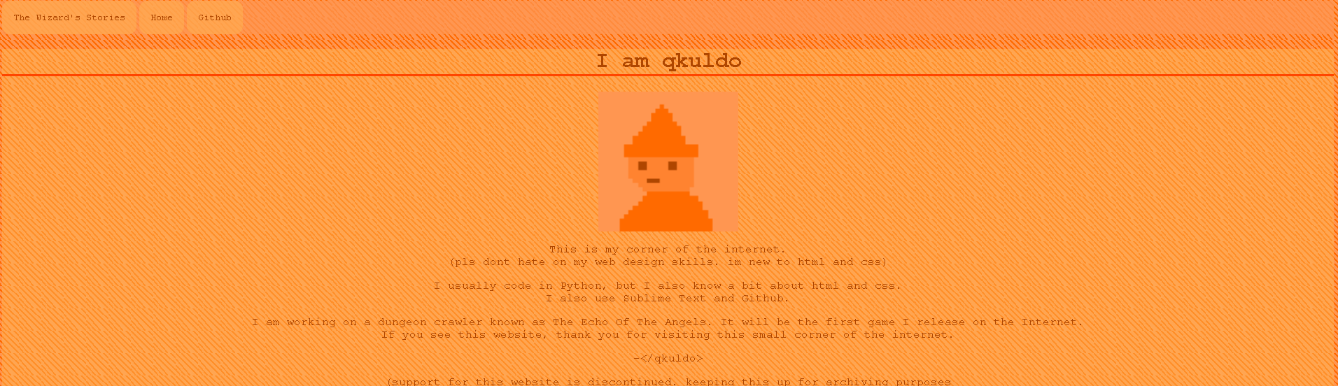 it's the homepage!(not being visibly confused) if you're seeing this, you cannot see the old homepage.